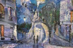 Montmartre, Paryż, obraz akrylowy na płótnie 50x50x2