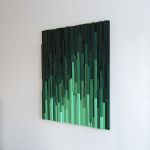 Obraz 3D Mozaika drewniana "Emerald City" - null