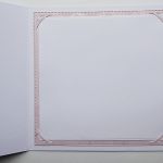 Kartka na Chrzest z szatką ręcznie robiona - Pamiątka Chrztu biało-różowa