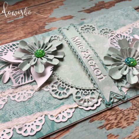 Turkusowa kartka Moc życzeń