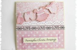 Kartka na Chrzest dla dziewczynki