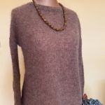 Sweter z alpaki i jedwabiu - sweter