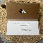 012,kartka na ślub do koperty z puzzlami - 012,kartka na ślub do koperty z puzzlami