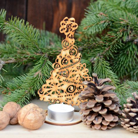Choinka ażurowa #3 - dekoracje świąteczne