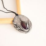 Wisior inspirowany naturą z agatem - 