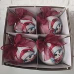 Zestaw 4 bombek akrylowych KOTEK - 