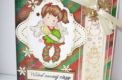 Kartka ze słodkim aniołkiem