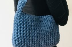 Mała torebka na ramię, niebieska torba.
