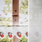 Zazdrostka firanka NA CENTYMETRY z haftem jabłka do kuchniI WYS 30cm - 