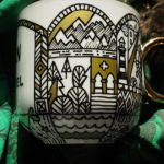 Ręcznie malowany kubek dla podróżnika i podróżniczki TRAVEL - prezent dla podróżnika