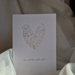 Kartka komunijna "Kwitnące serce" Kartka komunijna "Kwitnące serce"