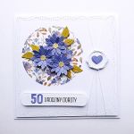 Oryginalna kartka na urodziny z kwiatami  - Kartka urodzinowa z kwiatami