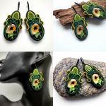 Sunflowers kolczyki sutasz - 