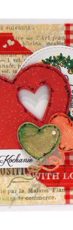 Kartka dla kochanej osoby - czerwone serce