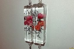 Dziki Sad XIV - kolczyki z żywicy i srebra