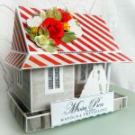 Podświetlany Domek Ślubny*Kartka na ślub*3D - Podświetlany domek ślubny 3
