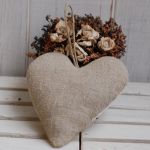 Kochanej Babci i Dziadkowi - serce rustykalne - 