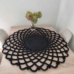 Serweta dekoracyjna szydełkowa 90cm - Serweta na stół