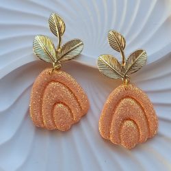 "Selene" - kolczyki z gliny polimerowej.