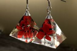 Kleo II - kolczyki z żywicy i srebra