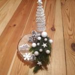 Dekoracja ozdoba na plastrze drzewa Zima Świę - 