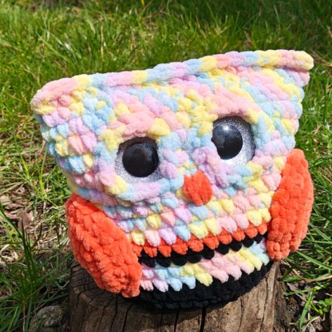 Sówka Laura - ręcznie wykonana