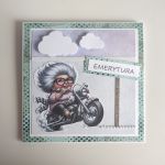 Kartka z okazji odejścia na emeryturę z motorem - Kartka na emeryturę