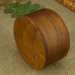 Sojowa świeca w drewnie mahoniowym, zero waste - 