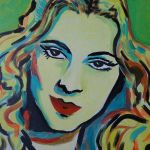 Obraz do salonu portret joan fontaine - 