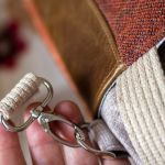Torba shopper z kominem RASPBERI – unikatowa torba handmade w stylu no waste - 
