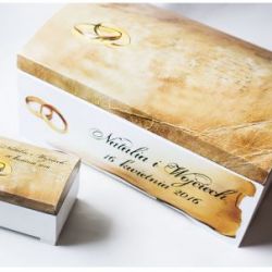Kuferek na koperty szkatułka ślub i wesele
