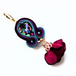 Hot Red Flowers kolczyki sutasz - 