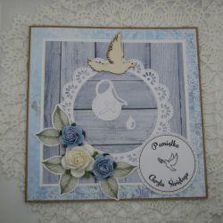 Kartka na chrzest dla chłopca w pudełku 04