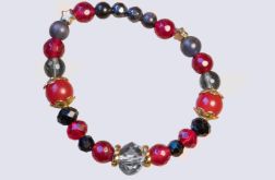 bransoletka chalcedon hematyt obsydian