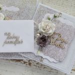 Romantyczna kartka ślubna z pudełkiem 30 - stylowa kartka ślubna