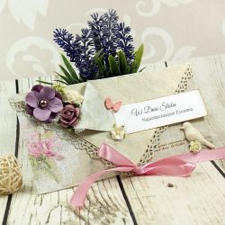 Kartka z okazji ślubu- różanie marzenia