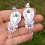 Kolczyki Biel, Srebro & Kryształy - 