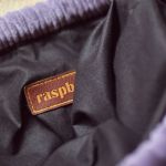 Fioletowy workoplecak z cienkiego sztruksu - 