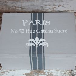 Kufer drewniany PARIS GREY