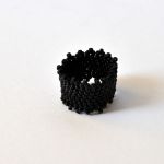 Pierścionek czarny 23 - pierścionek czarny