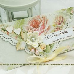 Kopertówka z okazji ślubu-różany ogród