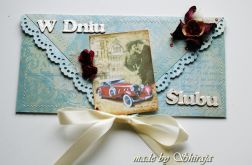 Kopertówka z okazji ślubu-'red retro car'