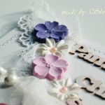 Pamiątka Chrztu św.  'fiołkowa łąka' - 