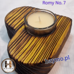 Świecznik serce żółć tygrysi wzór Romy No. 7 - 