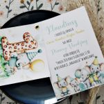 Zaproszenie na Roczek - Urodziny Dziecka 4 - Zaproszenia na roczek dziecka, zaproszenia na drugie urodziny, trzecie urodziny, czwarte urodziny, piąte urodziny, słoniki słoń kolekcja safari mikohandmade