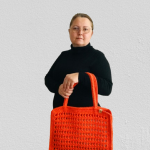 Duża torba na ramię, torebka do ręki ,pomarańczowa.  - 