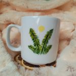 Zimorodek przy źródle słonecznym ręcznie malowany 270 ml. - 