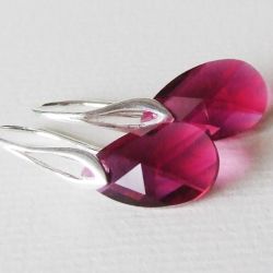 Rubinowe kolczyki 