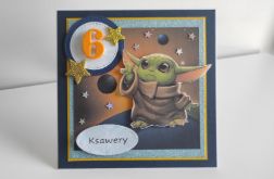 Kartka urodzinowa Star Wars baby Yoda