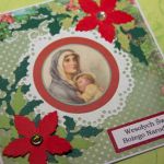 Kartka świąteczna z Maryją i dzieciątkiem - Kartka świąteczna z Maryją i dzieciątkiem z boku